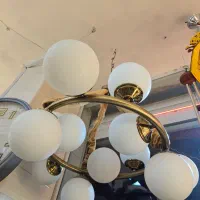 لوستر  مولکولی سرپیچ بزرگ با نوردهی عالی|لوستر و چراغ آویز|خوی, |دیوار