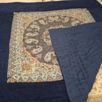 لحاف کرسی دست دوز مدل گل ابریشم سفارشی کامل فول|رختخواب، بالش، پتو|تهران, شهرک ولیعصر جنوبی|دیوار
