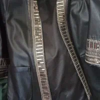 کت گرم زنانه قدش تا زیر باسن پولک دوزی