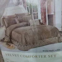 رو تختی  مناسب جهیزیه جنس مخمل و دانتل