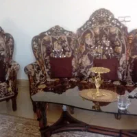 مبل سلطنتی تمام چوب  و میز عسلی|مبلمان خانگی و میز عسلی|بروجرد, |دیوار