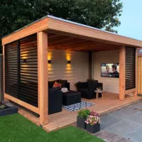 ساخت کلبه آلاچیق و روفگاردن چوبی|خدمات پیشه و مهارت|قائم‌شهر, |دیوار