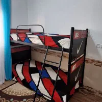 تخت دو طبقه ی نوجوان به همراه تشک سالم