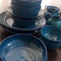 سرویس غذاخوری دو نفره سفالی|ظروف سرو و پذیرایی|تهران, مینای شمالی (مخبر)|دیوار