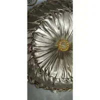 کوسن طلایی لوکس دست دوز