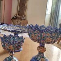 سه تیکه میناکاری اصفهان مسی تخفیف هم دارد|صنایع دستی و سایر لوازم تزئینی|کرج, حسینآباد|دیوار