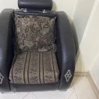 مبل ۷نفره سالم و تمیز با جلو مبلی|مبلمان خانگی و میز عسلی|تهران, خرمشهر|دیوار