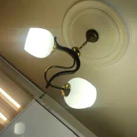 لوستر ۲ شاخه حبابی