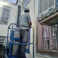 نقاشی ساختمان نقاش طرح کاغذ رنگ آمیزی