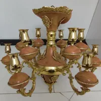 لوستر برنجی سنگین جفت فروش فوری