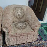 مبل هفت نفره با عسلی شیشه ای ۳۵۰۰