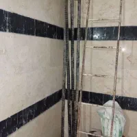 لوله گاز نوار پیچ شده مشکی در حد نو