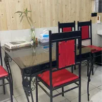 لوازم ساندویچی فر تکسنگ دوشعله میز صندلی ناهارخوری