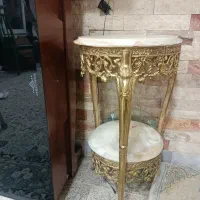 میز تلفن برنجی