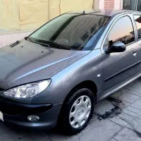 پژو206 تیپ2 بدون رنگ 84  کم کارکرد