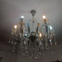 دوعدد لوستر ۶شاخه کاملاً سالم|لوستر و چراغ آویز|رشت, معلم|دیوار