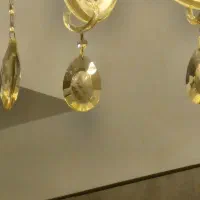 لوستر کریستال 15 شاخه و دو عدد دیواری|لوستر و چراغ آویز|تهران, دارآباد|دیوار