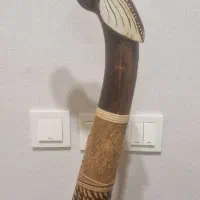 مجسمه چوبی هندی کار دست|مجسمه، تندیس، ماکت|گرگان, |دیوار