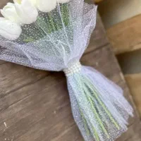 دسته گل لاله دسته گل عروس|گل مصنوعی|قم, نیروگاه|دیوار