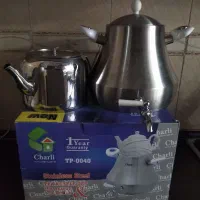 لوازم آشپزخانه دو عدد کتری استیل