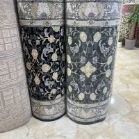 کناره گلیم فرش/مدل دودی فیلی طوسی مشکی افشان۸۲۷|فرش|قم, نیروگاه|دیوار