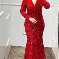 ماکسی شب شیک مدل ارزو تمام پولک 20362