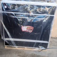 اجاق گاز پنج شعله طرح فر تمام رفلکس تخت صفحه لعاب