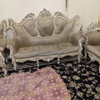 مبل سلطنتی ۷ نفره همراه با میز عسلی|مبلمان خانگی و میز عسلی|اقبالیه, |دیوار