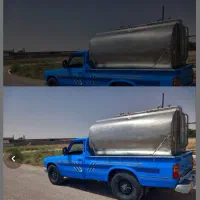 نیسان با تانکر حمل شیر