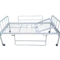 تخت بیمارستانی یک شکن چرخدار و سوراخدار