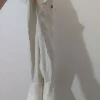 چکمه چرم بلند زنانه رنگ سفید سایز38 درحدنو