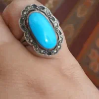 انگشتر نقره فیروزه ای