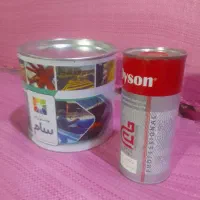 یک عدد رنگ ۴ کیلیویی پلی اورتان مشکی