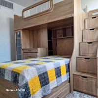 فروش تخت خواب نوجوان دو طبقه نو|تخت و سرویس خواب|شیراز, طلاب|دیوار