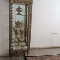آینه وشمعدان برنجی ویترین ساعت دیواری گلدان|بوفه، ویترین، کنسول|قرچک, شهرک الحدید|دیوار