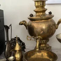 سماور زغالی آنتیک سه مهر قدیمی