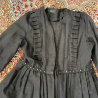 مانتو مشکی مجلسی سایز۴۲تا۴۴|لباس|ارومیه, |دیوار