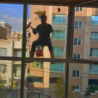 نماشویی با طناب شستشو سوله استخر بدون نیاز داربست