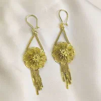 گوشواره های نقره فیوژن دقیقا کپی طلا|بدلیجات|مشهد, گلشور|دیوار