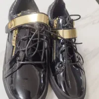 کفش زنانه مشکی براق بندی|کیف، کفش، کمربند|قم, محمد آباد|دیوار