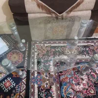 مبل ال۶ نفره ومیزشیشه ای پایه دار|مبلمان خانگی و میز عسلی|بندرعباس, |دیوار