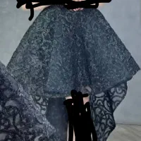 لباس مجلسی گیپور کرمی