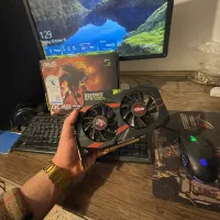 کارت گرافیک gtx1050ti بسیار تمیز عالی برای گیم