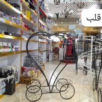 ساعت شنی مجسمه عاشقانه آباژور گلدار گلدان دفرمه گل