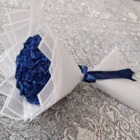 دسته گل و باکس روبانی