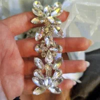 ریسه متریال همش سنگ اصل ، رنگ نقره ای.