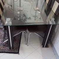 میز نهار خوری 6 نفره شیشه تراش خورده|میز و صندلی غذاخوری|همدان, |دیوار