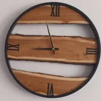 ساعت دیواری روستیک دست ساز|ساعت دیواری و تزئینی|نجف‌آباد, صالح آباد|دیوار