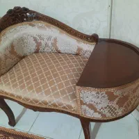 میز تلفن چوبی