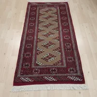 دو تخته قالی ترکمن دست باف نو نو